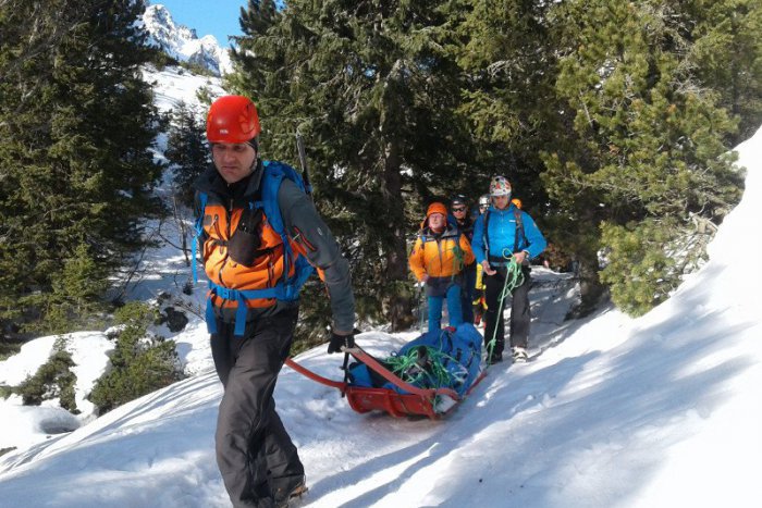 Ilustračný obrázok k článku V Hiadeľskom sedle sa zranila skialpinistka. Na pomoc jej prišli horskí záchranári