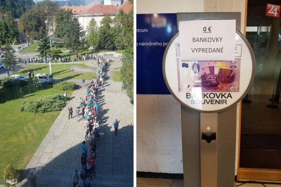 Ilustračný obrázok k článku FOTO: Nevídaný záujem Bystričanov. Pre novú eurobankovku stáli v rade hodiny