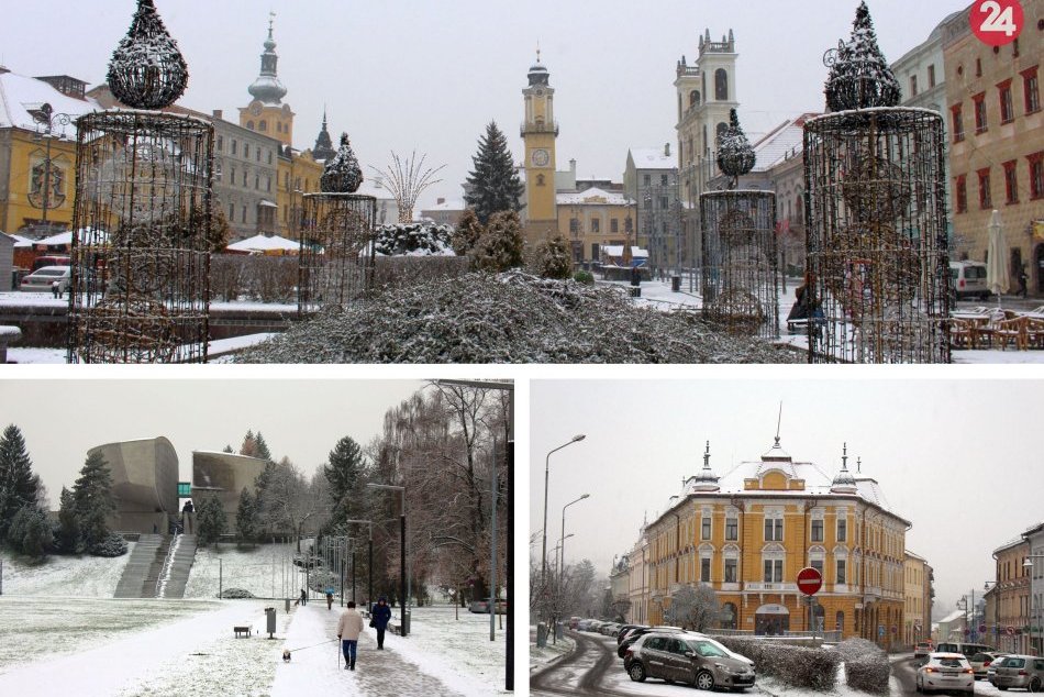 Ilustračný obrázok k článku Bystričania sa dočkali prvej snehovej nádielky. Takto sa v meste vyšantila Perinbaba, FOTO