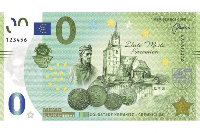 Ilustračný obrázok k článku Kremnica má nový suvenír, zberateľskú 0-eurovú bankovku
