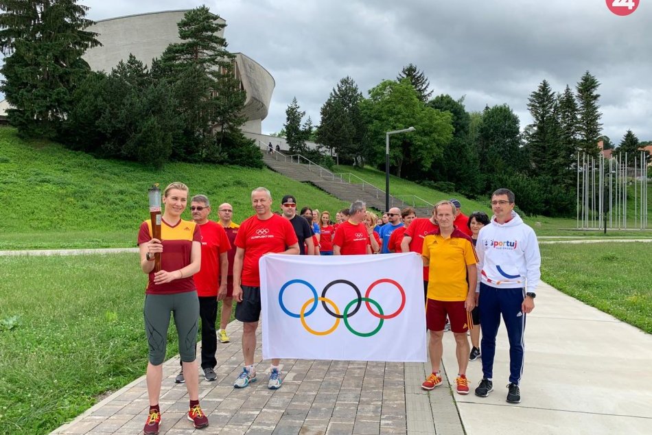 V OBRAZOCH: Olympijský deň v Bystrici podporila aj Anastasia Kuzminová