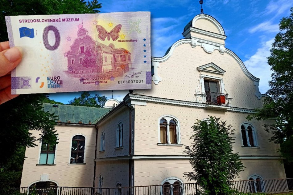 V OBRAZOCH: Suvenírová bankovka s motívom Tihányiovského kaštieľa